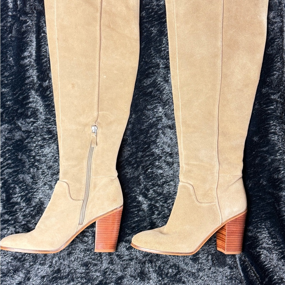 SARTO By Franco Sarto Beige Over the Knee Boots